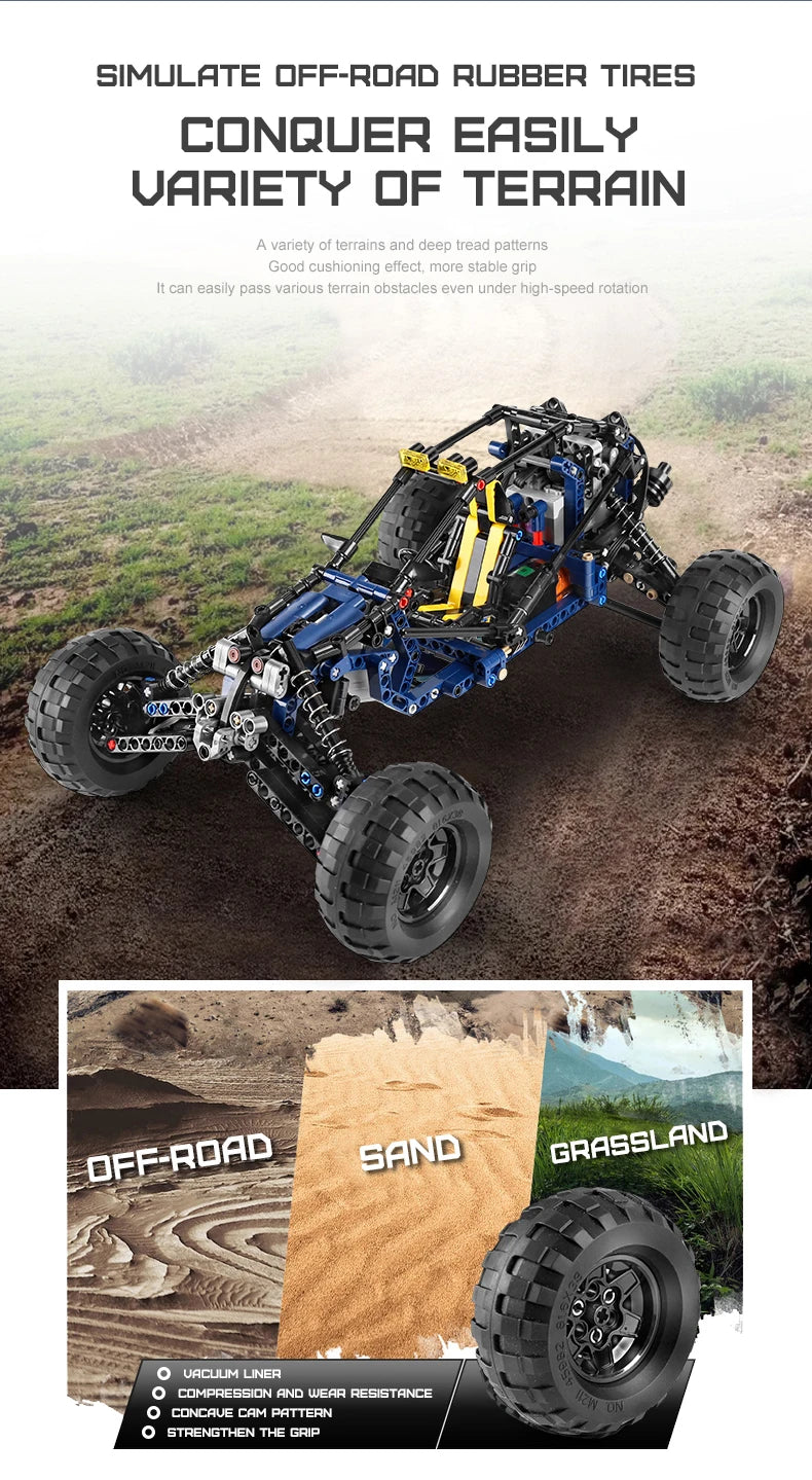 MOLD KING 18018 coche de escalada técnico MOC-3028 Lightning APP Control remoto coche modelo ladrillos