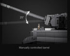 Cada 925 Uds ciudad Control remoto Ww2 ejército militar tigre tanque de bloques de construcción ladrillos RC vehículo