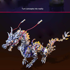 Dragón Chino Realista Metal 3D 1300 piezas