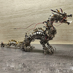 Dragón Chino Realista Metal 3D 1300 piezas