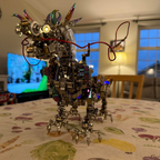 Dragón Chino Realista Metal 3D 1300 piezas