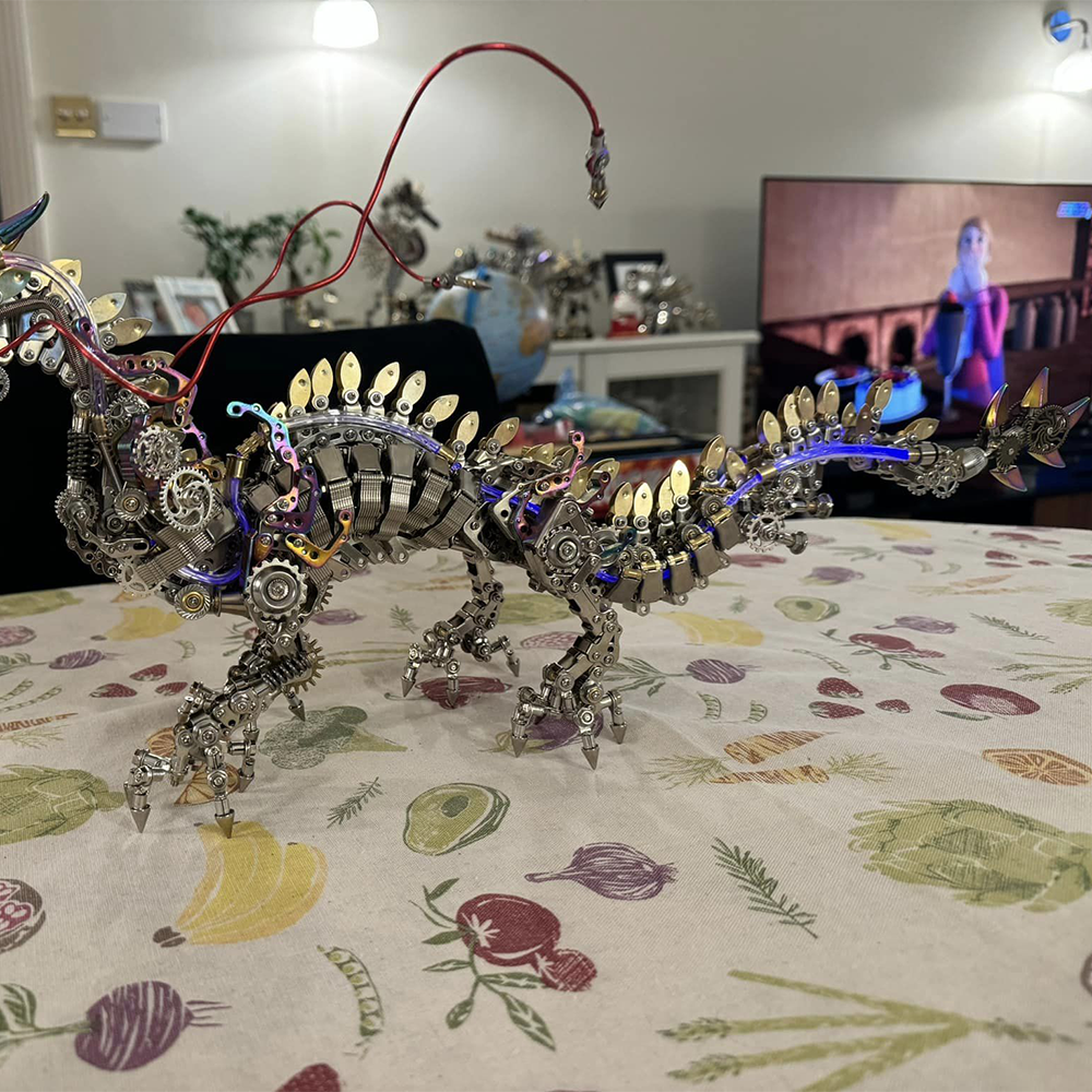 Dragón Chino Realista Metal 3D 1300 piezas