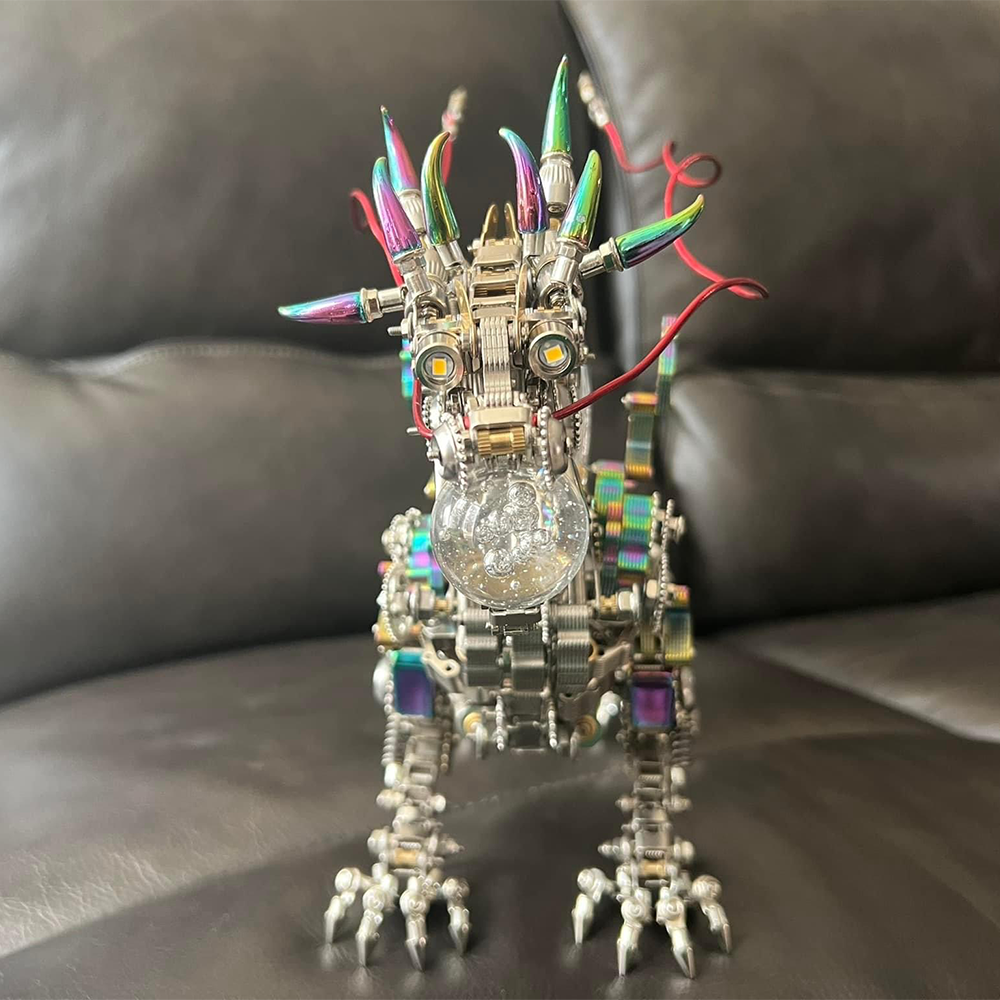Dragón Chino Realista Metal 3D 1300 piezas