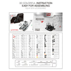 Grúa Pesada RC Metal 3D 1745 piezas