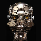Calavera Steampunk Metal 3D con Base 200 piezas