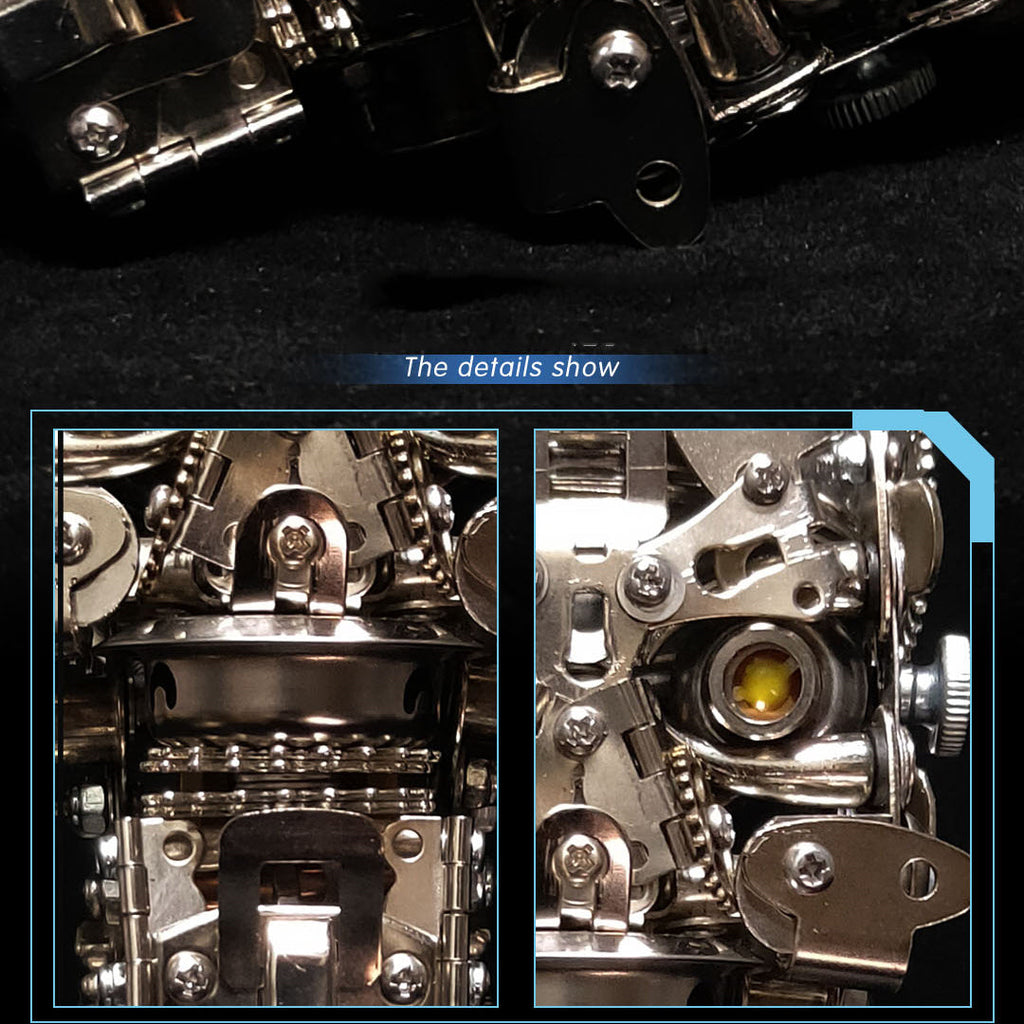 Calavera Steampunk Metal 3D con Base 200 piezas