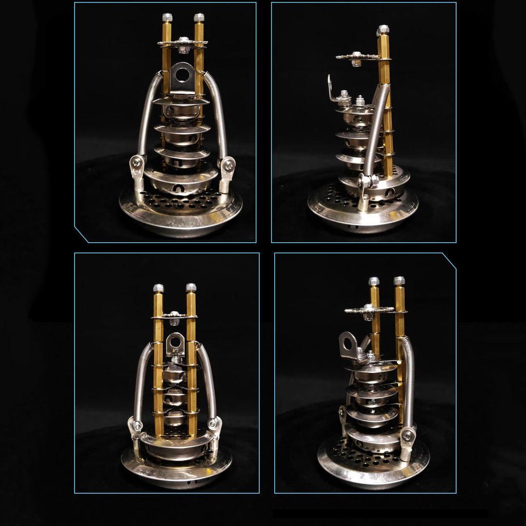 Calavera Steampunk Metal 3D con Base 200 piezas