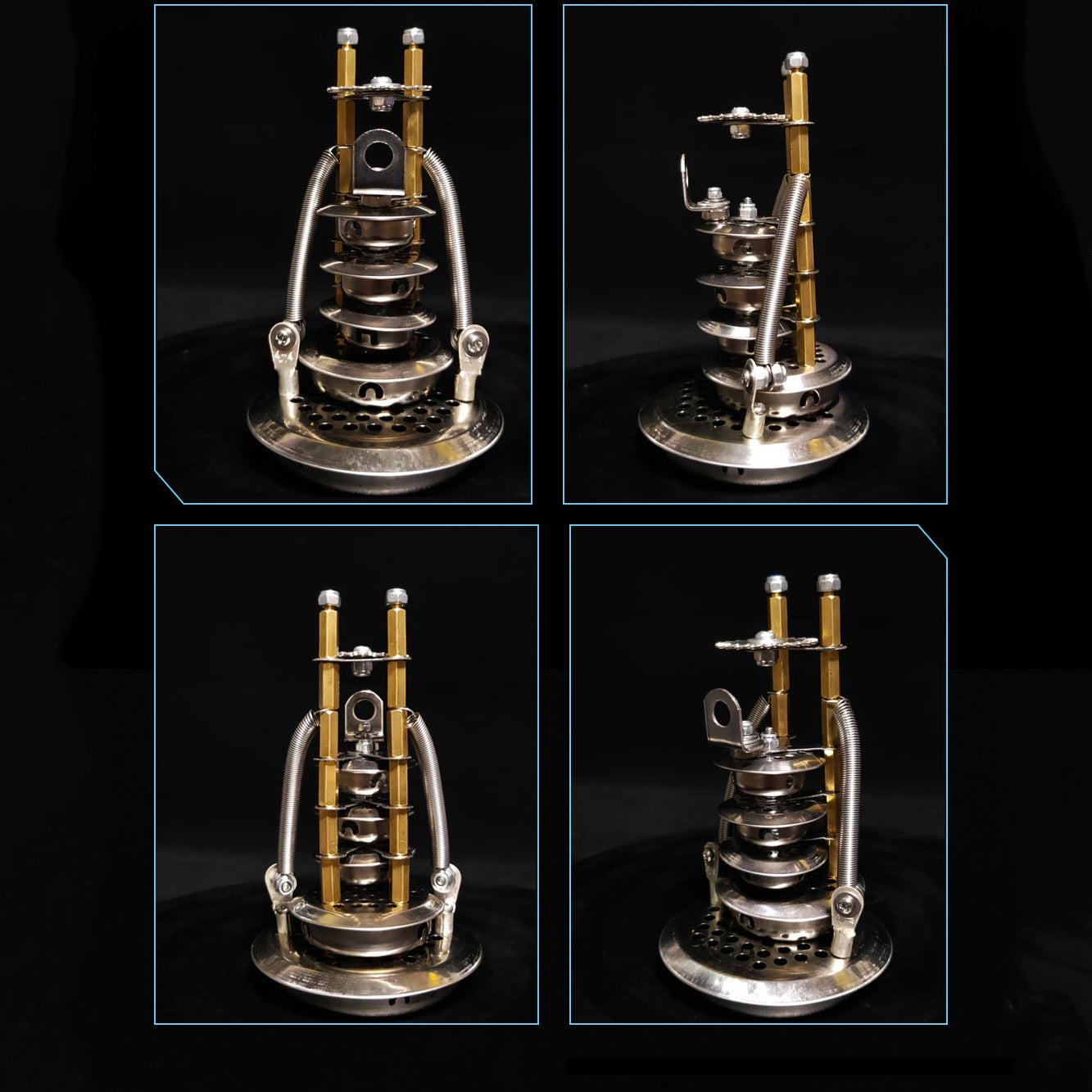 Calavera Steampunk Metal 3D con Base 200 piezas