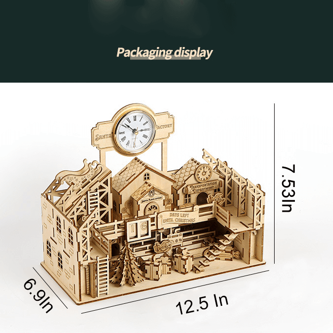 Taller de Papá Noel Madera 3D 225 piezas