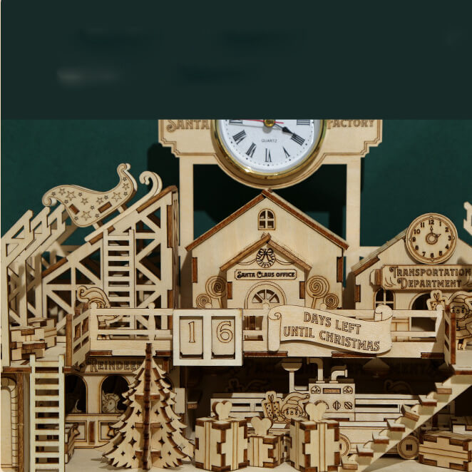 Taller de Papá Noel Madera 3D 225 piezas