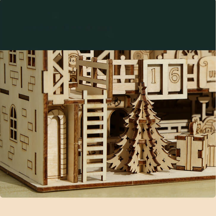 Taller de Papá Noel Madera 3D 225 piezas