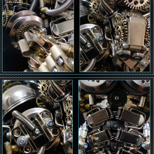 Hombre Lobo Metal 3D 2300 piezas