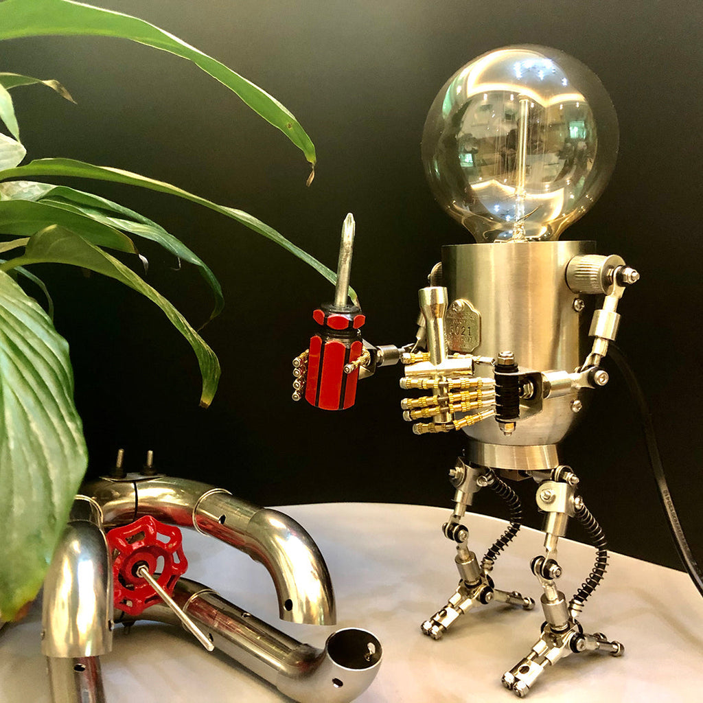 Robot Mr. Gort con Luz Metal 3D 250 piezas