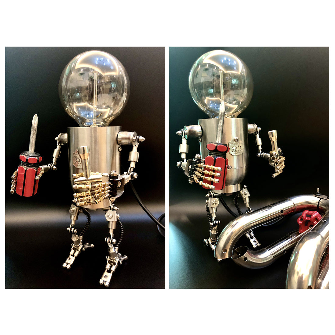 Robot Mr. Gort con Luz Metal 3D 250 piezas