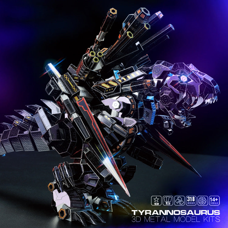 Tiranosaurio Rex Acero Inoxidable 3D 318 piezas