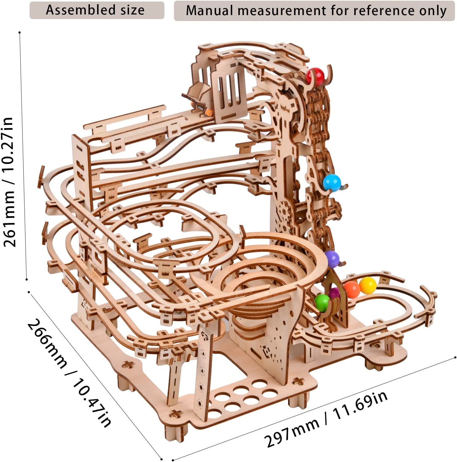 Circuito de Canicas Madera 3D 335 piezas