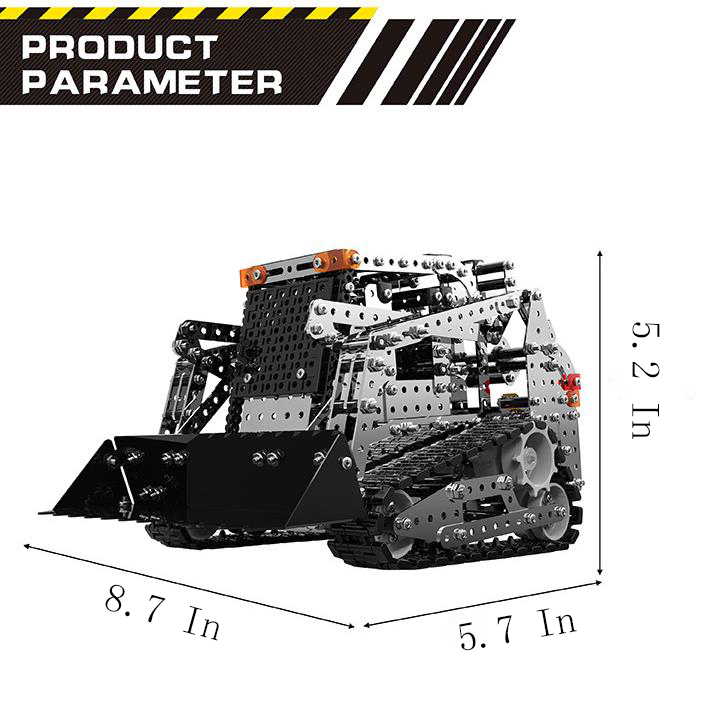 Carretilla Elevadora Oruga RC Aleación 3D