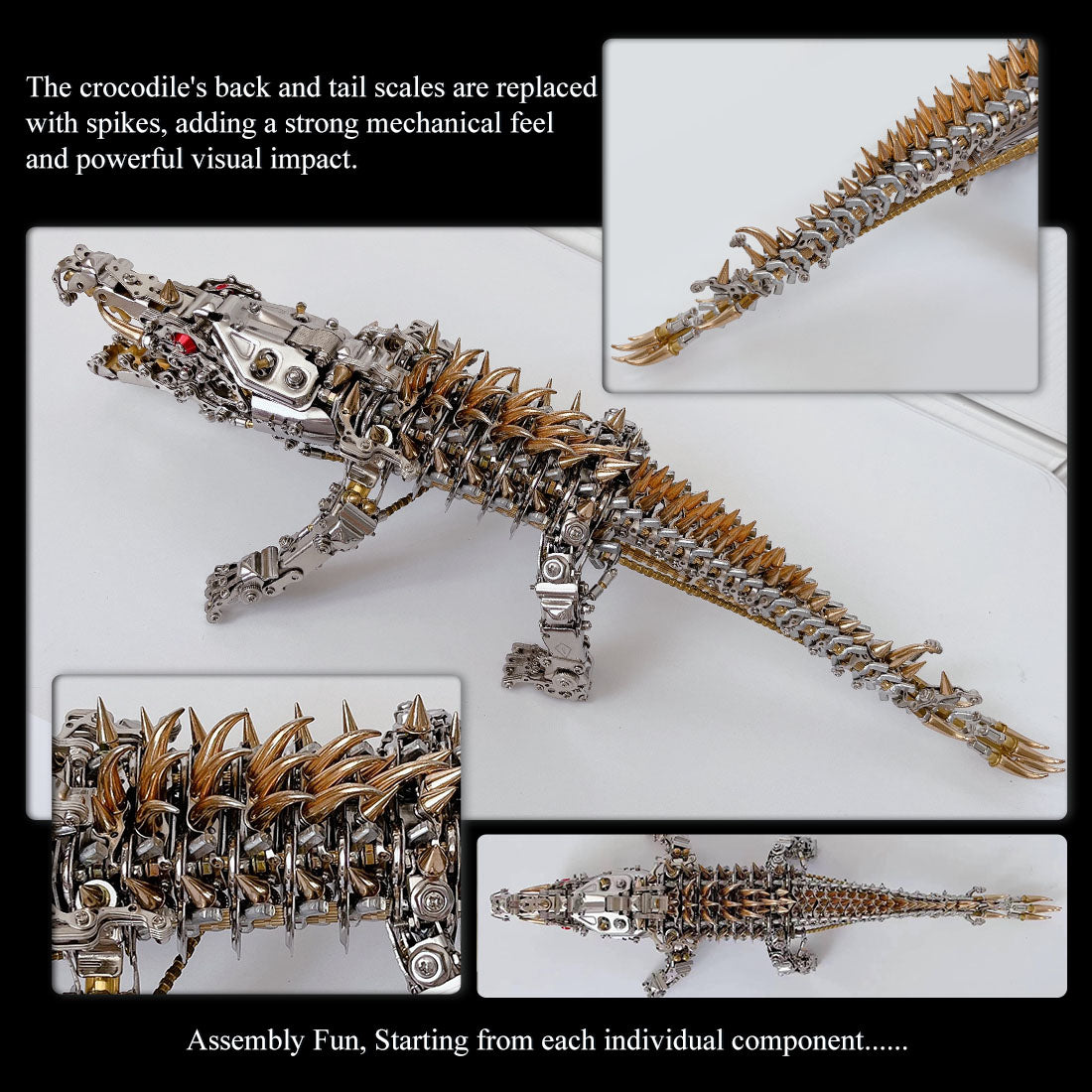 Cocodrilo Metal 3D 1500 piezas