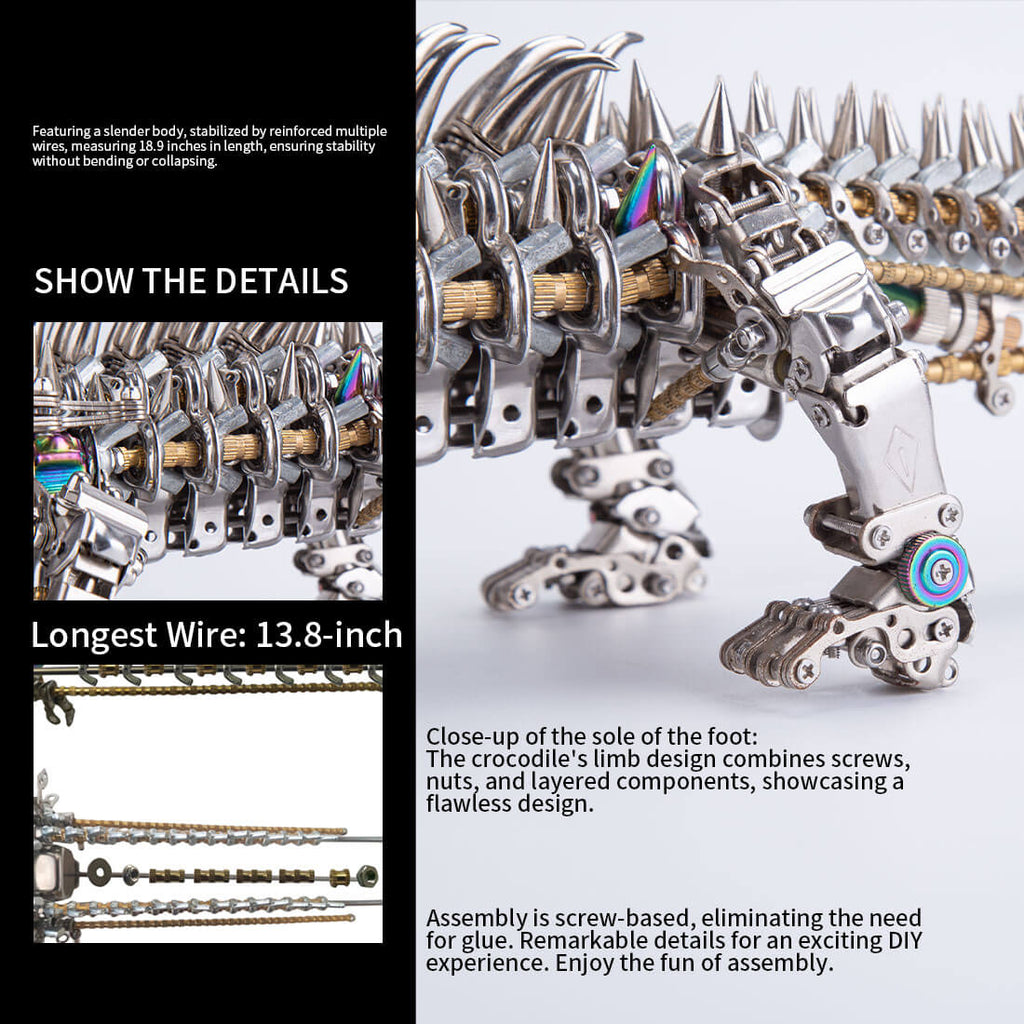 Cocodrilo Metal 3D 1500 piezas
