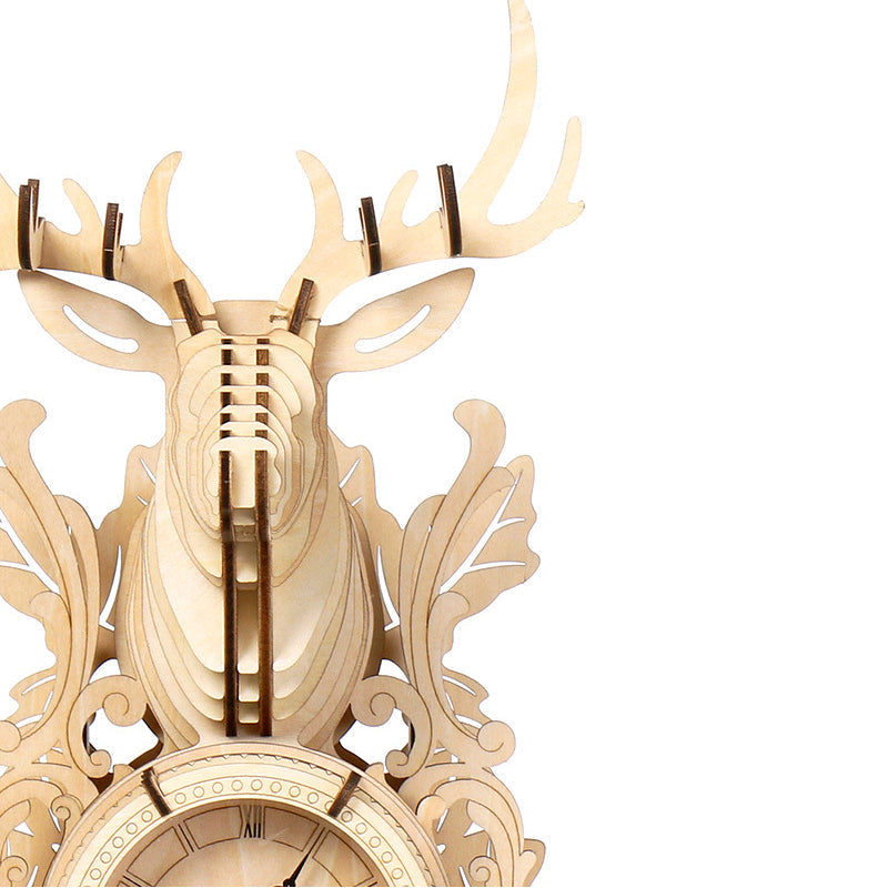 Alce Reloj Despertador Metal 3D