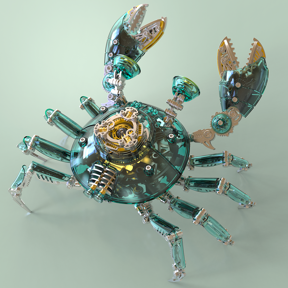 Cangrejo Mecánico Metal 3D