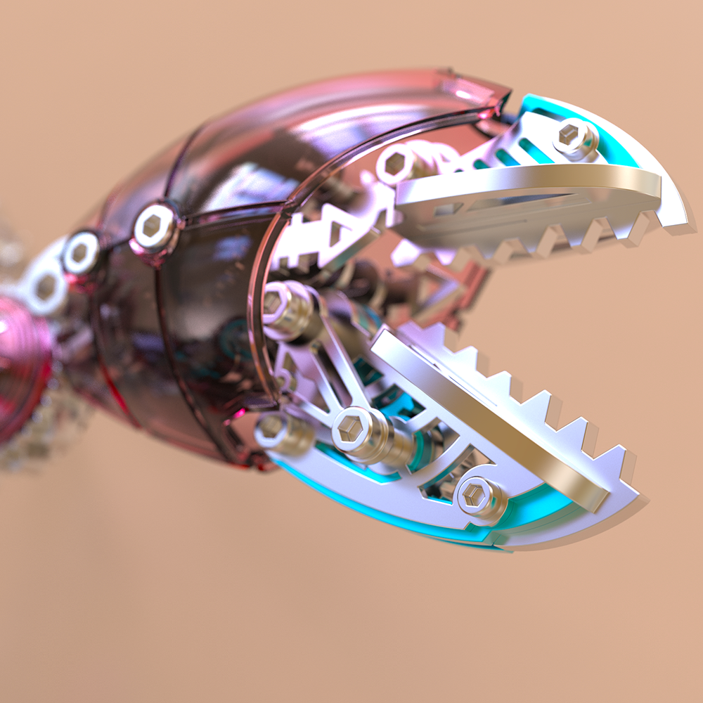 Cangrejo Mecánico Metal 3D