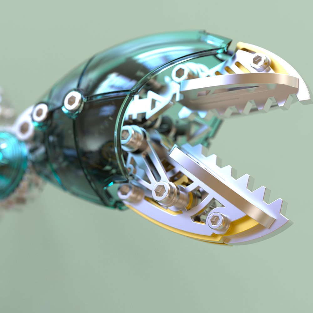 Cangrejo Mecánico Metal 3D