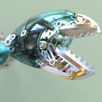 Cangrejo Mecánico Metal 3D