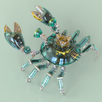 Cangrejo Mecánico Metal 3D