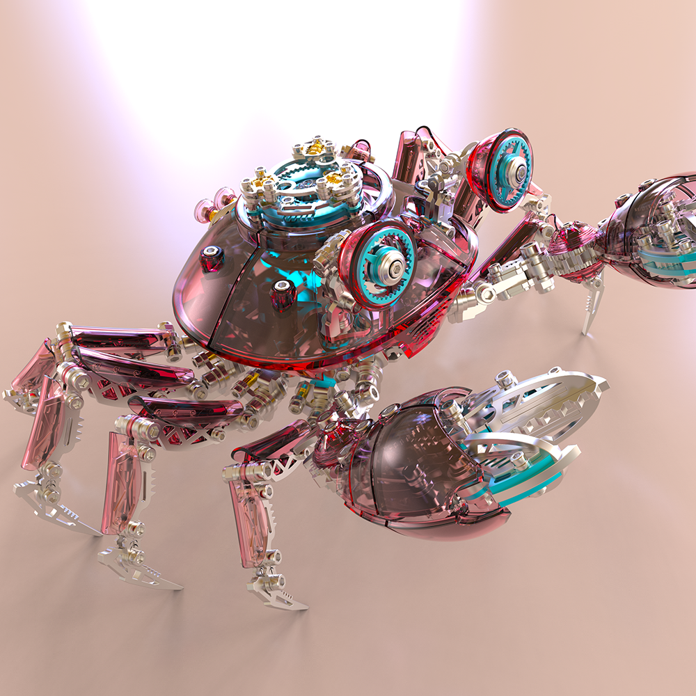 Cangrejo Mecánico Metal 3D
