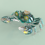 Cangrejo Mecánico Metal 3D