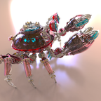Cangrejo Mecánico Metal 3D