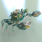 Cangrejo Mecánico Metal 3D