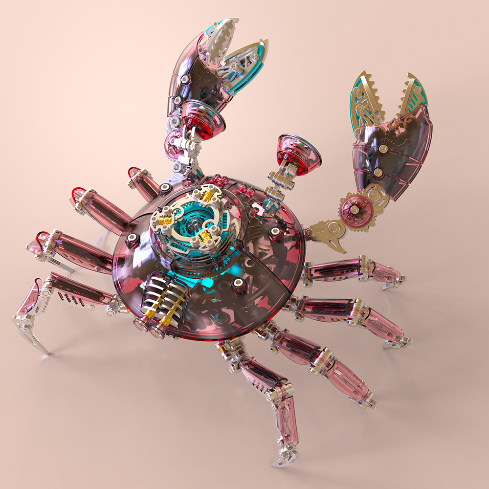 Cangrejo Mecánico Metal 3D