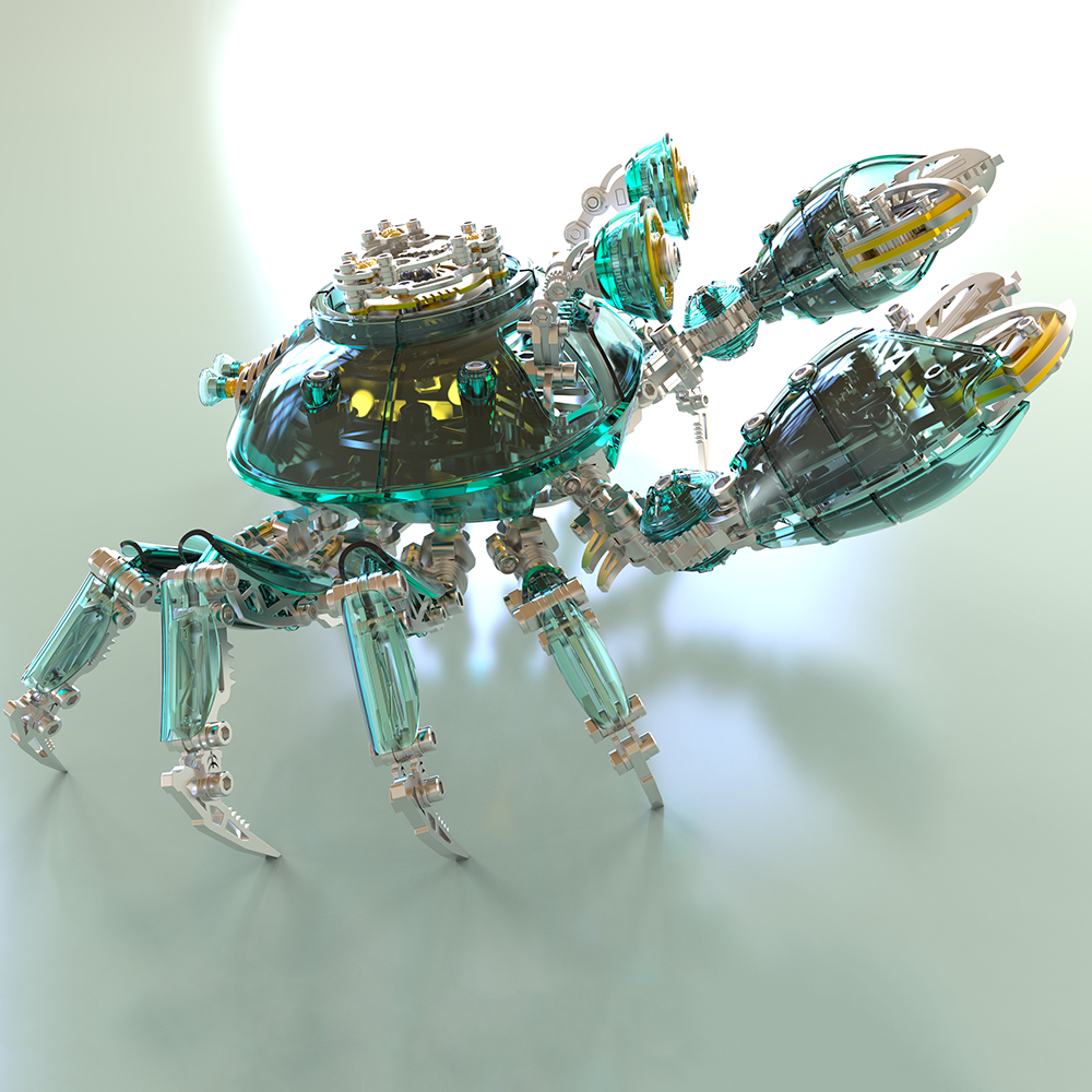 Cangrejo Mecánico Metal 3D