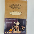 Casa Fantasma Halloween Madera 3D