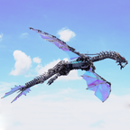 Dragón Mecánico Grande Metal 3D Criatura Mítica