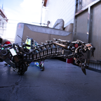 Dragón Mecánico Grande Metal 3D Criatura Mítica