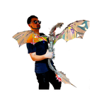 Dragón Mecánico Grande Metal 3D Criatura Mítica