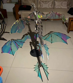 Dragón Mecánico Grande Metal 3D Criatura Mítica