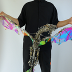 Dragón Mecánico Grande Metal 3D Criatura Mítica