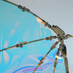 Dragón Mecánico Grande Metal 3D Criatura Mítica