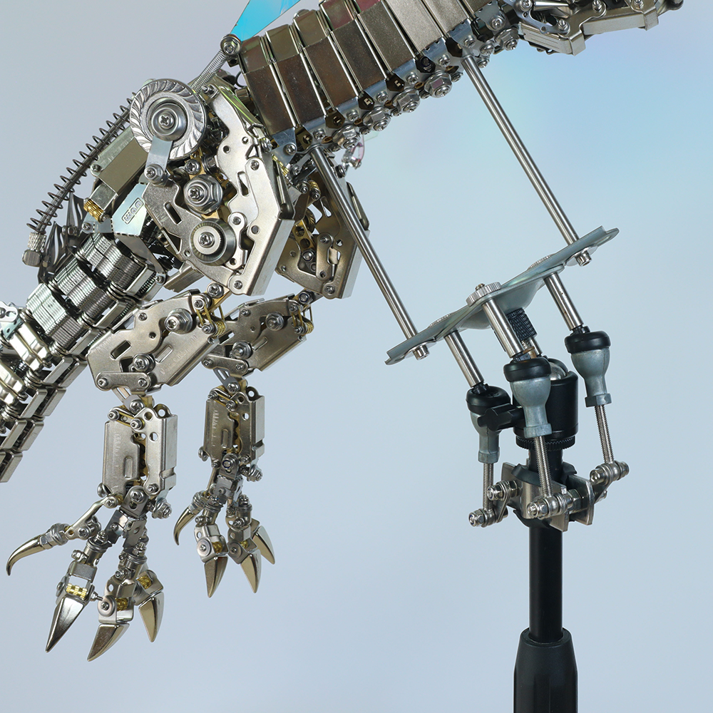 Dragón Mecánico Grande Metal 3D Criatura Mítica