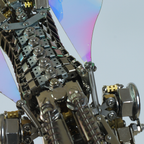 Dragón Mecánico Grande Metal 3D Criatura Mítica