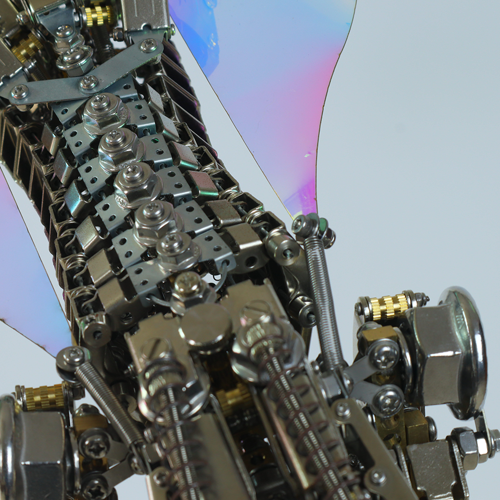 Dragón Mecánico Grande Metal 3D Criatura Mítica
