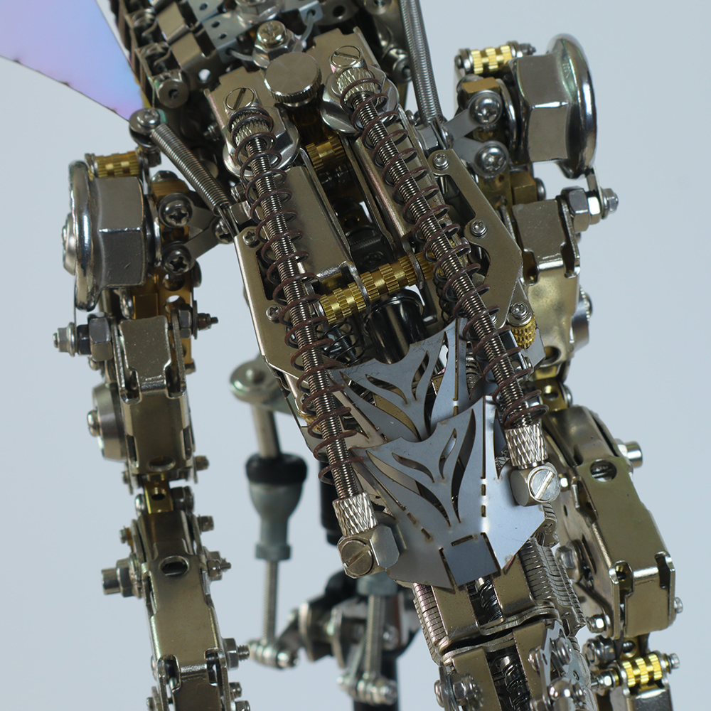 Dragón Mecánico Grande Metal 3D Criatura Mítica