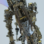 Dragón Mecánico Grande Metal 3D Criatura Mítica