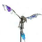 Dragón Mecánico Grande Metal 3D Criatura Mítica