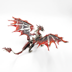 Dragón de Fuego Mecánico Metal 3D