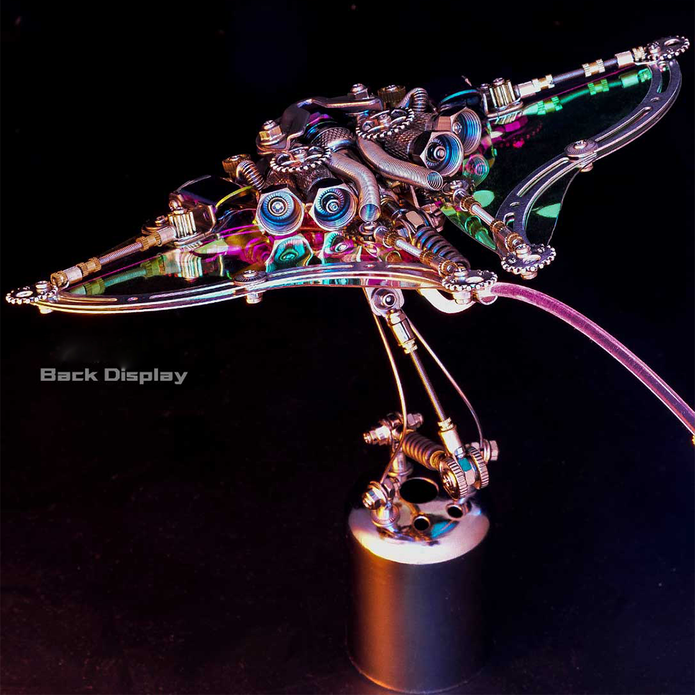Manta Raya Mecánica Metal 3D Serie Océano
